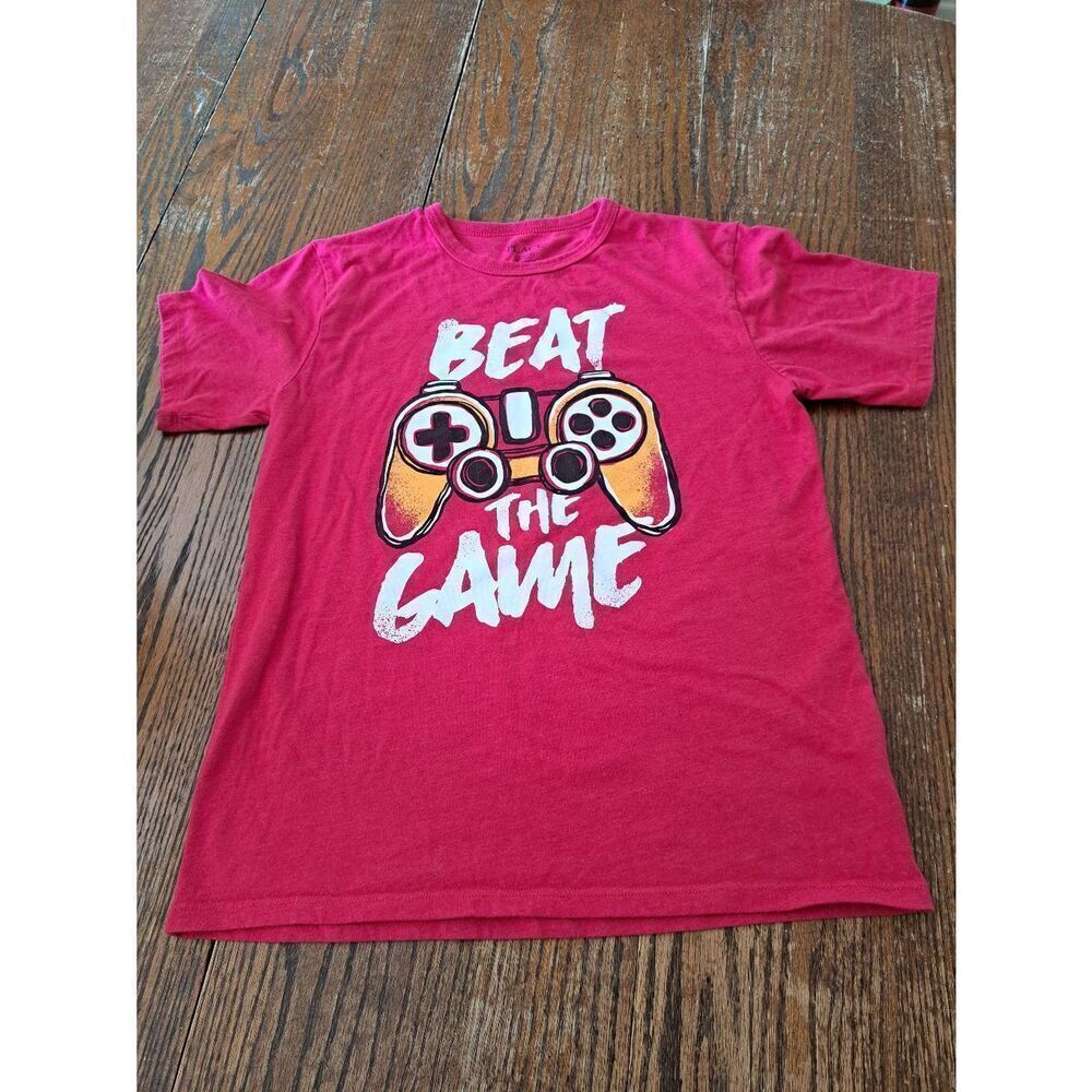 XL Size 14 Place Red Short Sleeve Crew Neck Pullover Gaming Shirt Tee Tshirt